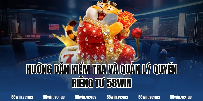 Hướng dẫn kiểm tra và quản lý quyền riêng tư 58win